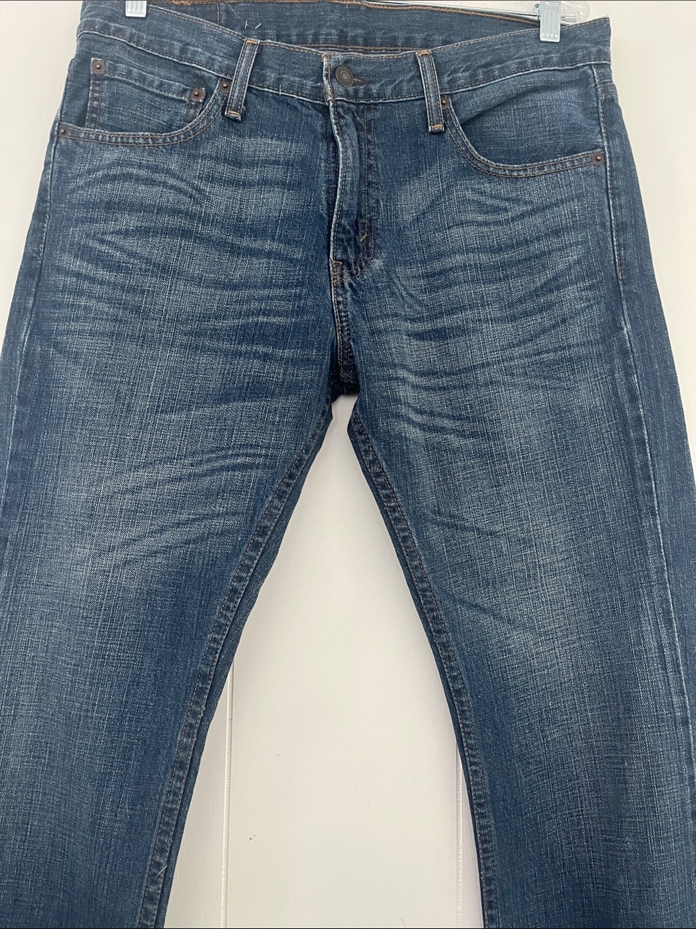 LEVI’s 527 Bootcut Men's Dark Wash Blue Jeans Denim W 33 L 30 - Picture 11 of 14